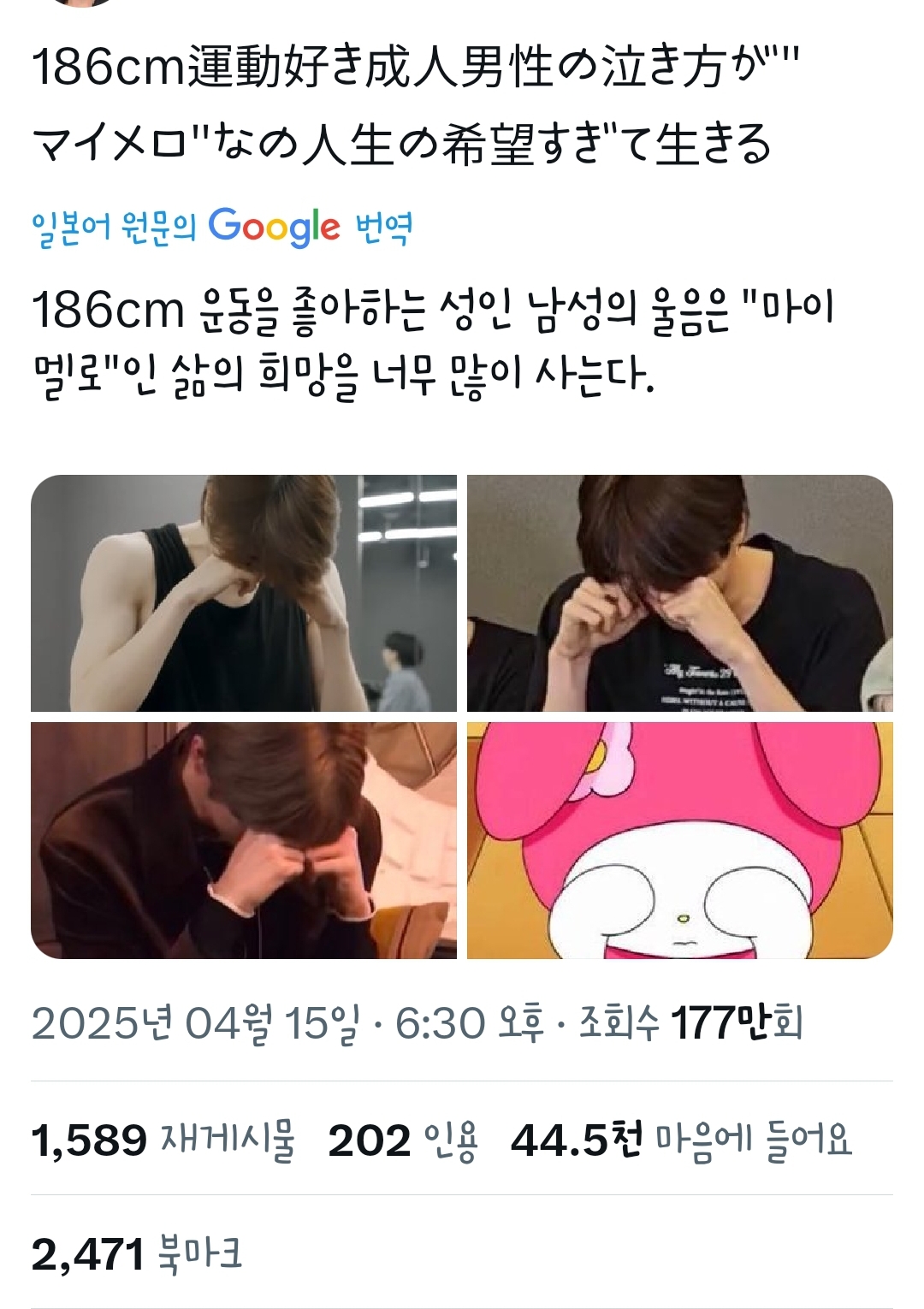 [잡담] 성찬 이 트윗 일본에서 맘찍 터진것봐ㅋㅋ | 인스티즈