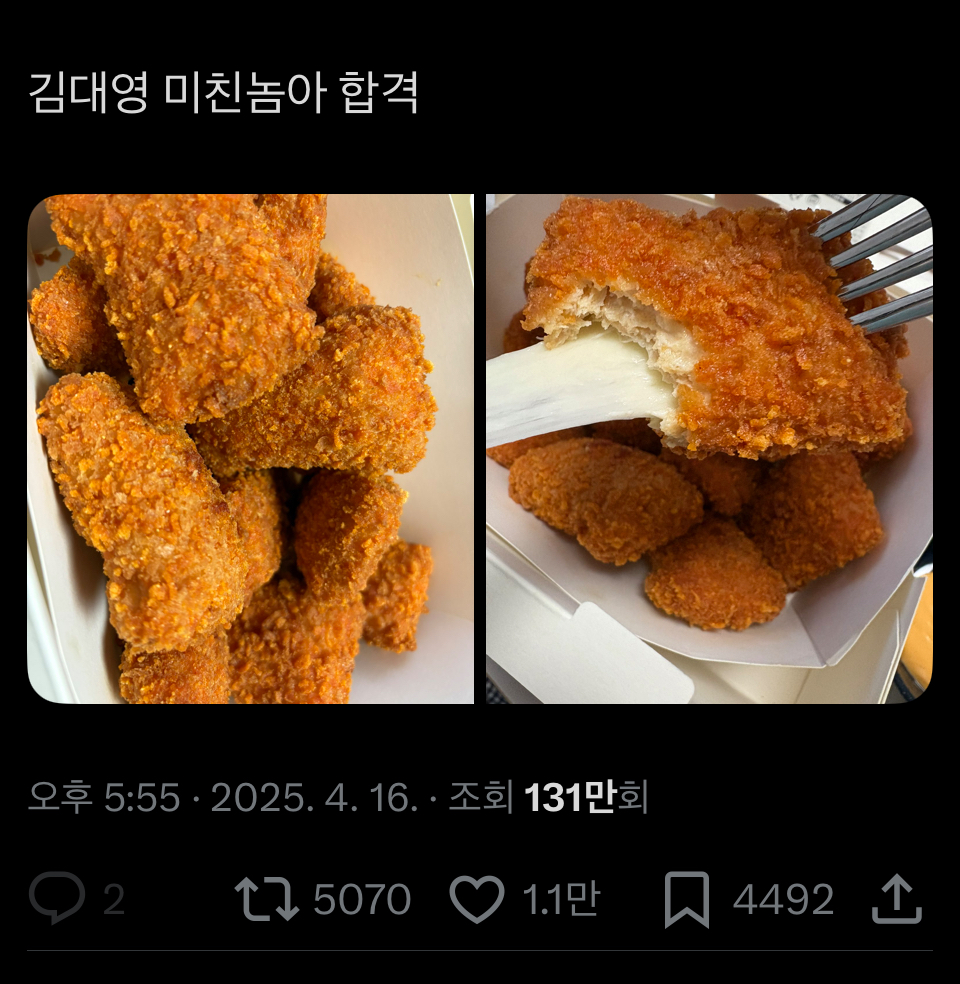 [잡담] 엔위시들아 이거 뭔데? 치킨? 치즈? | 인스티즈