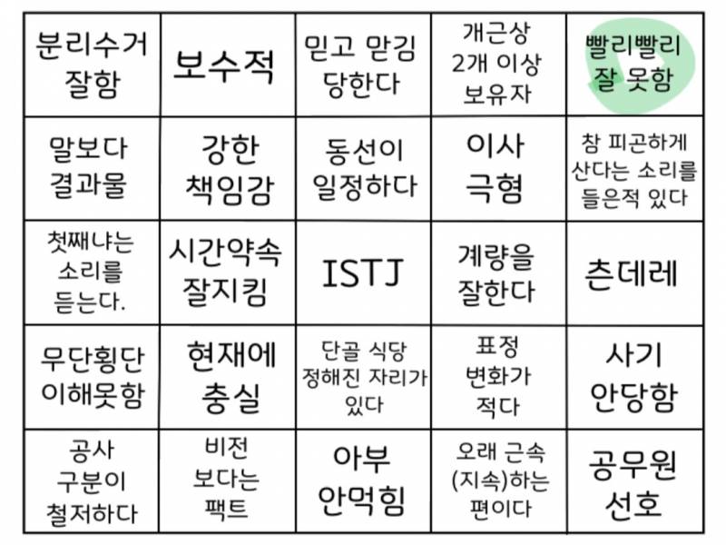 [잡담] 잇티제아닌데 잇티제빙고를 해봄 | 인스티즈