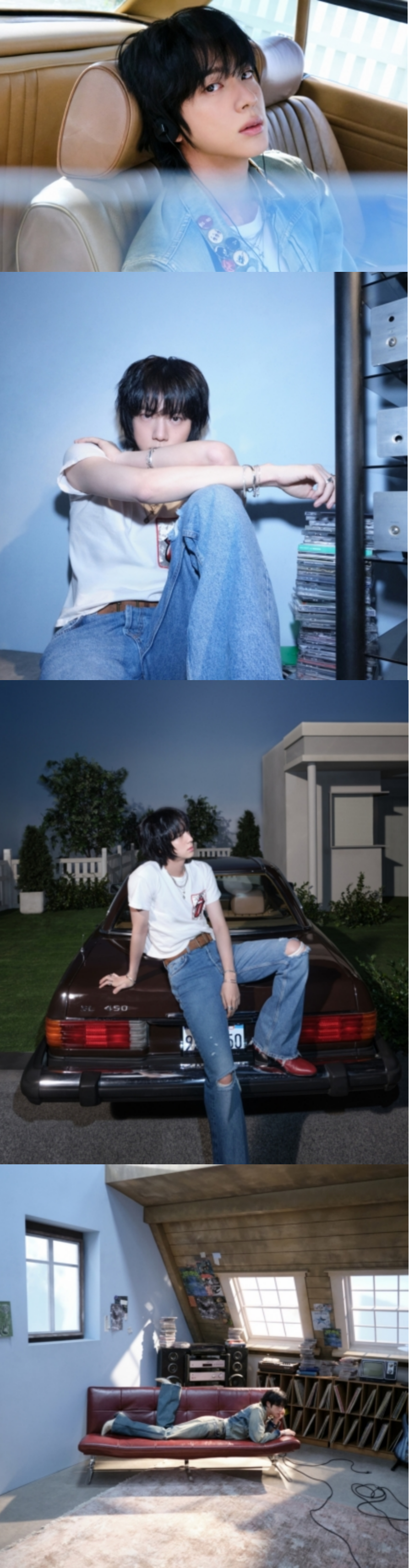 [정보/소식] 방탄소년단 진, 빛나는 '청춘 로커'..미니 2집 'Echo' 1차 콘셉트 포토 공개 | 인스티즈
