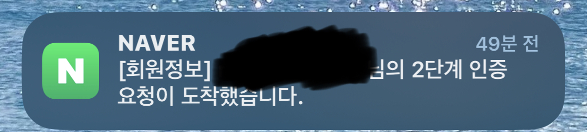 [잡담] 자다가 화장실 가고싶어서 깼는데 네이버 로그인인증와있네 | 인스티즈