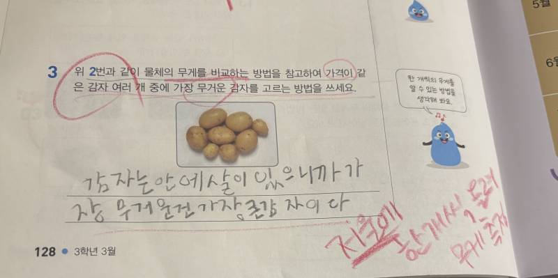 [잡담] 아이 초3 과학 문제 | 인스티즈