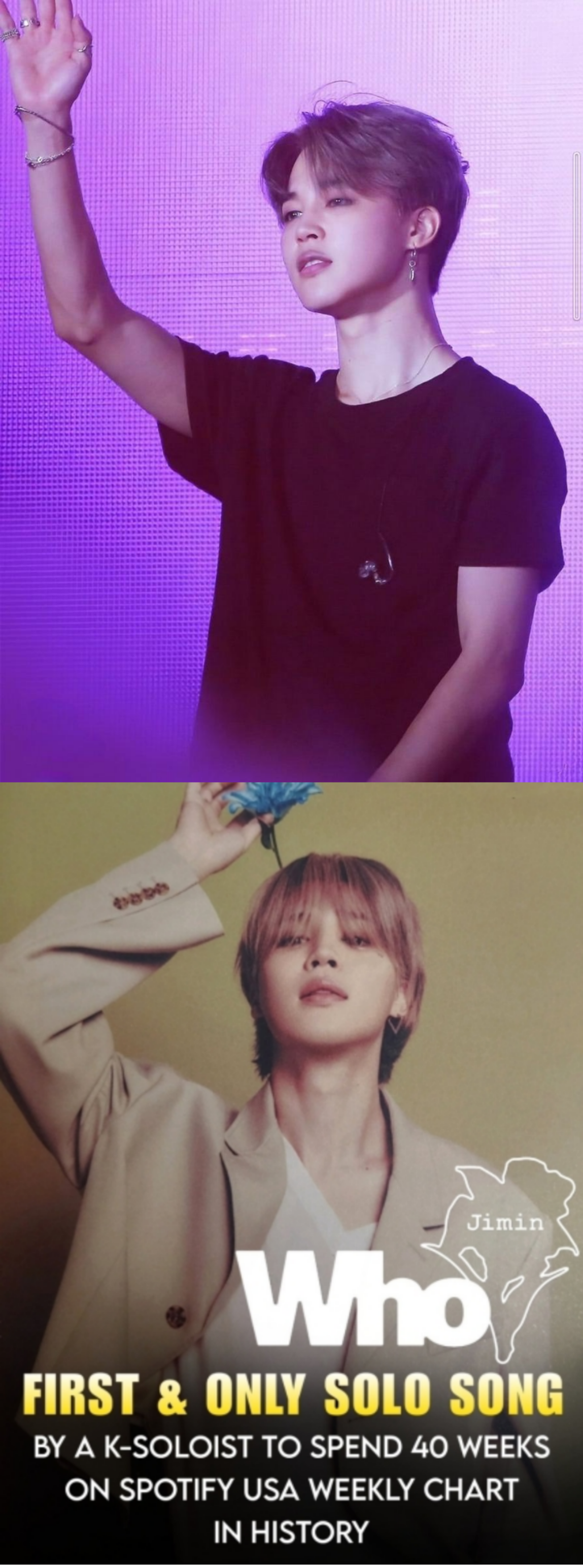 [정보/소식] 방탄소년단 지민 'MUSE', 美 스포티파이 40주 연속 차트인..K팝 솔로 앨범 '최초' 新기록 | 인스티즈