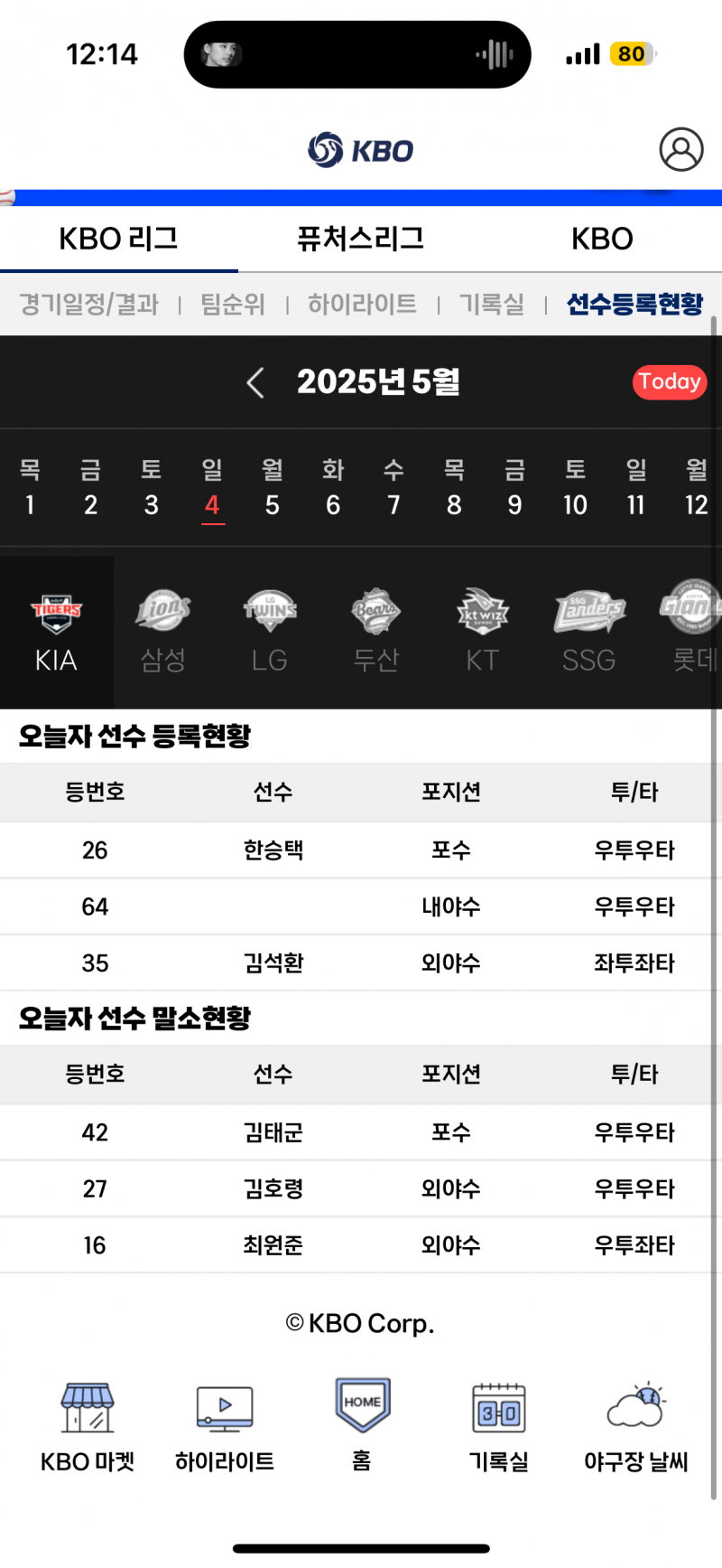 [잡담] 해원이 등록됐네!!! 크보사이트에는 있어! | 인스티즈