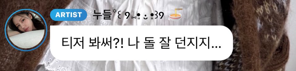 [잡담] ㅇㄴ 버블 와서 한다는 말이 '나 돌 잘 던지지...' | 인스티즈