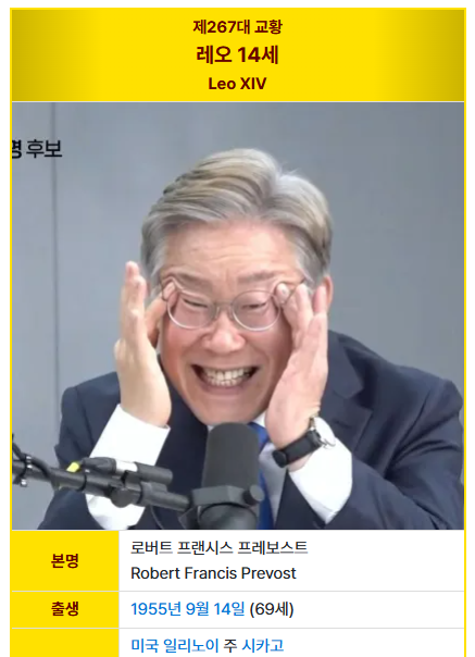 [잡담] 엥 레오14세 나무위키 문서 이미지 뭐임 | 인스티즈