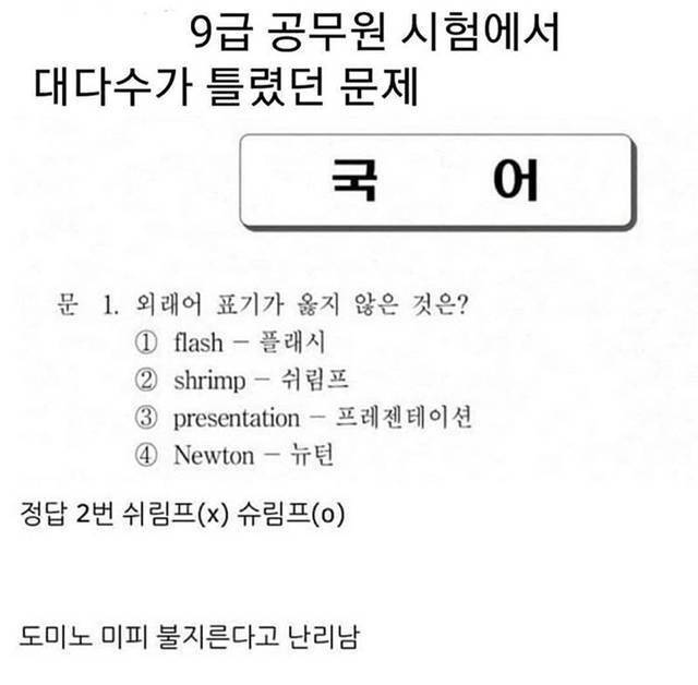 [잡담] 정답률 낮았던 공무원시험 문제랭 | 인스티즈