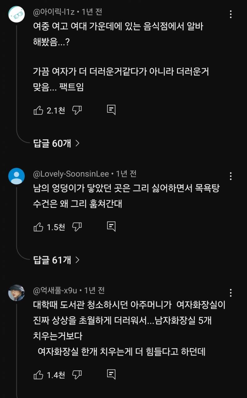 [잡담] 여자화장실이 남자화장실보다 더 더럽다는거 ㄹㅇ인가 | 인스티즈