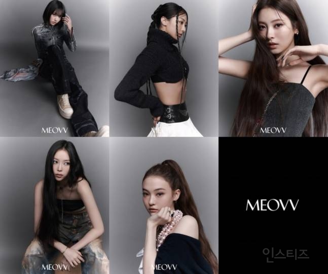 MEOVV(미야오), '블랙+시크' 무드 가득한 'DROP TOP' 콘셉트 | 인스티즈
