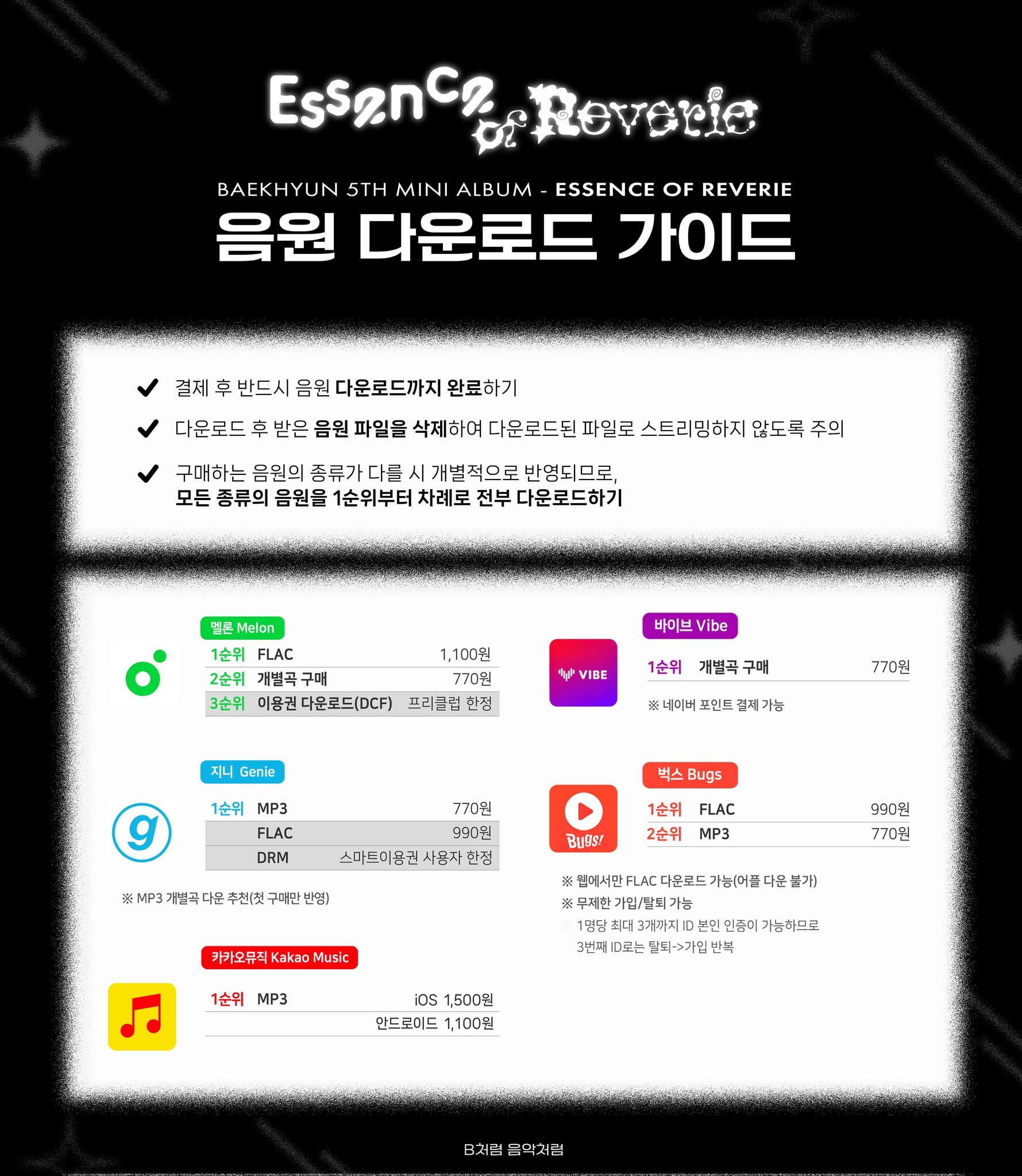 [정보/소식] 🎧 음원사이트별 다운로드 가이드 | 인스티즈