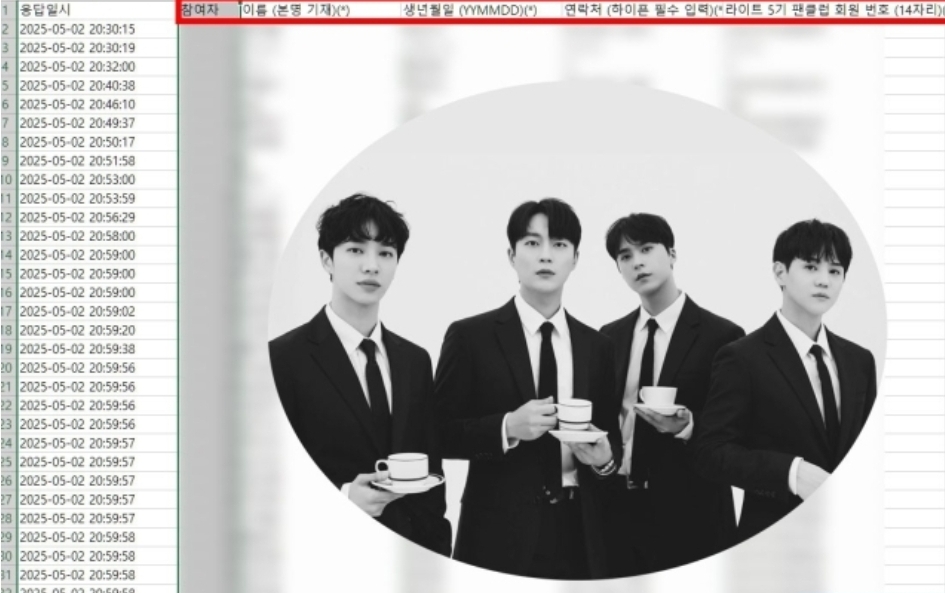 [정보/소식] [단독] '하이라이트', 팬클럽 정보유출…"팬들 실명·전번 모두 노출됐다" | 인스티즈