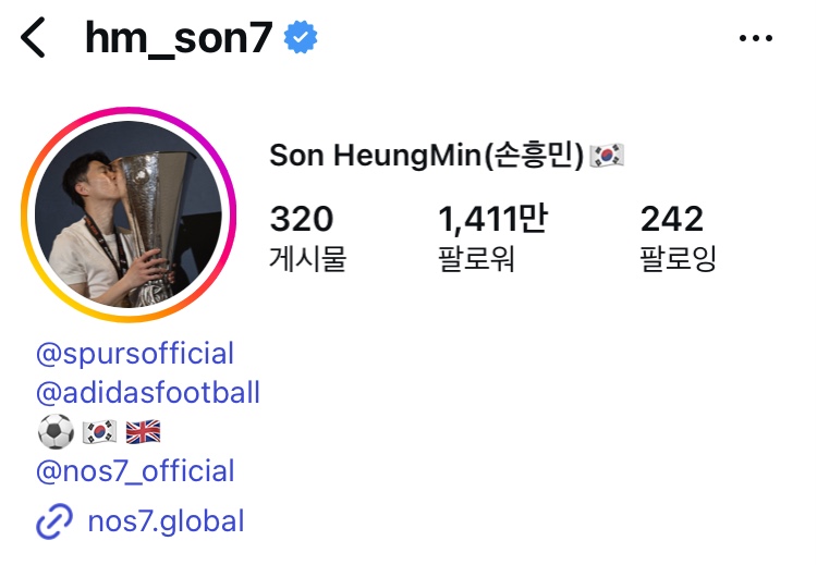 [잡담] 손흥민 인스타 프사 중에 제일 잘 어울려 🥹🥹🥹 | 인스티즈