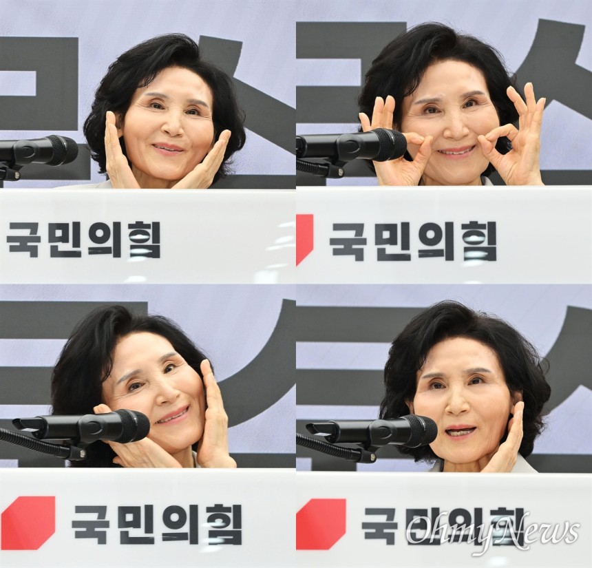 [잡담] [오마이포토] 설난영 여사 "제 실물이 더 낫지요?" | 인스티즈