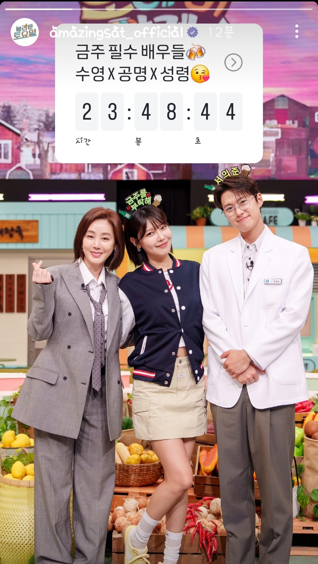 [잡담] 금주를부탁해 놀토 인스스 최수영,공명,김성령 | 인스티즈