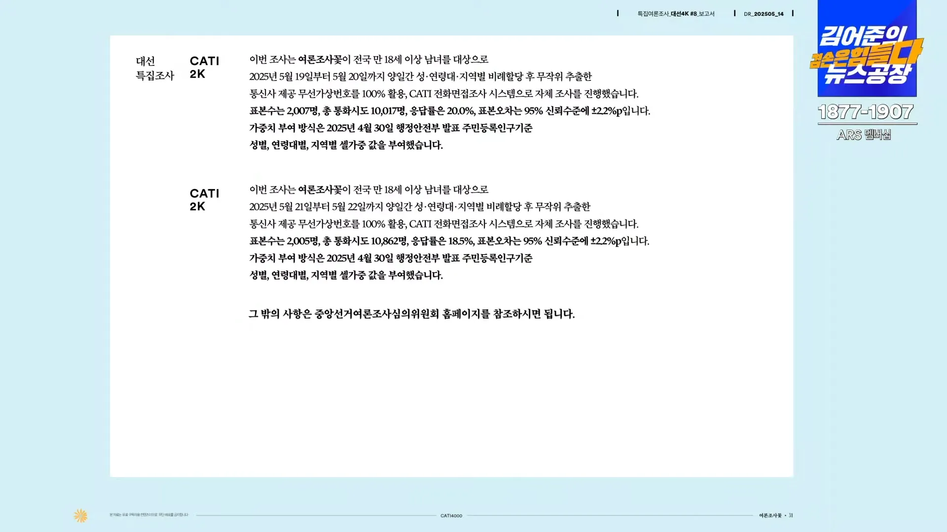모집단 4배 늘린 오늘자 대선 여론조사 | 인스티즈