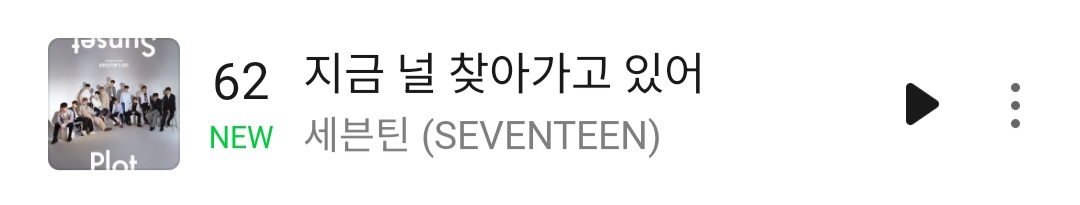 [잡담] 세븐틴 호시가 지널찾 역주행 원했는데 그게 10주년 당일에 현실이 됨 탑백 62위야 | 인스티즈