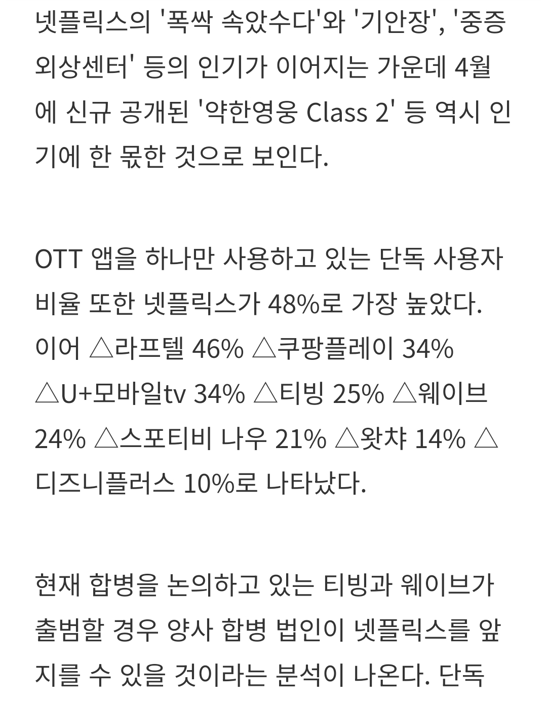 [정보/소식] 넷플릭스 4월 월간 사용자 수 1341만 명 | 인스티즈