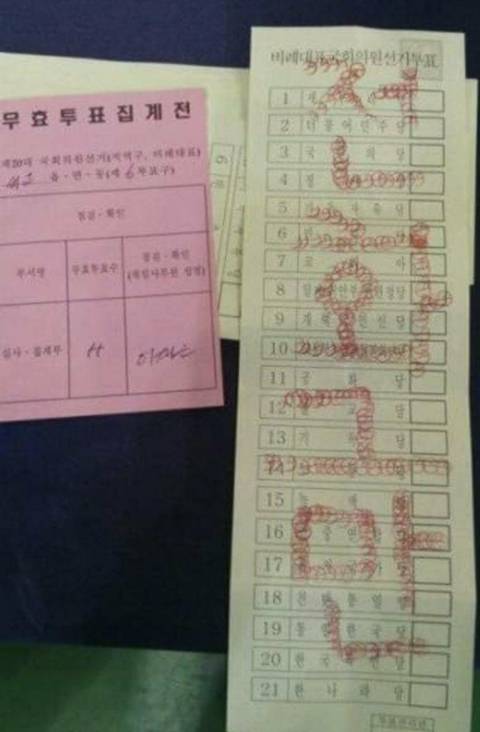 [잡담] 특이한 무효표들이랭 | 인스티즈