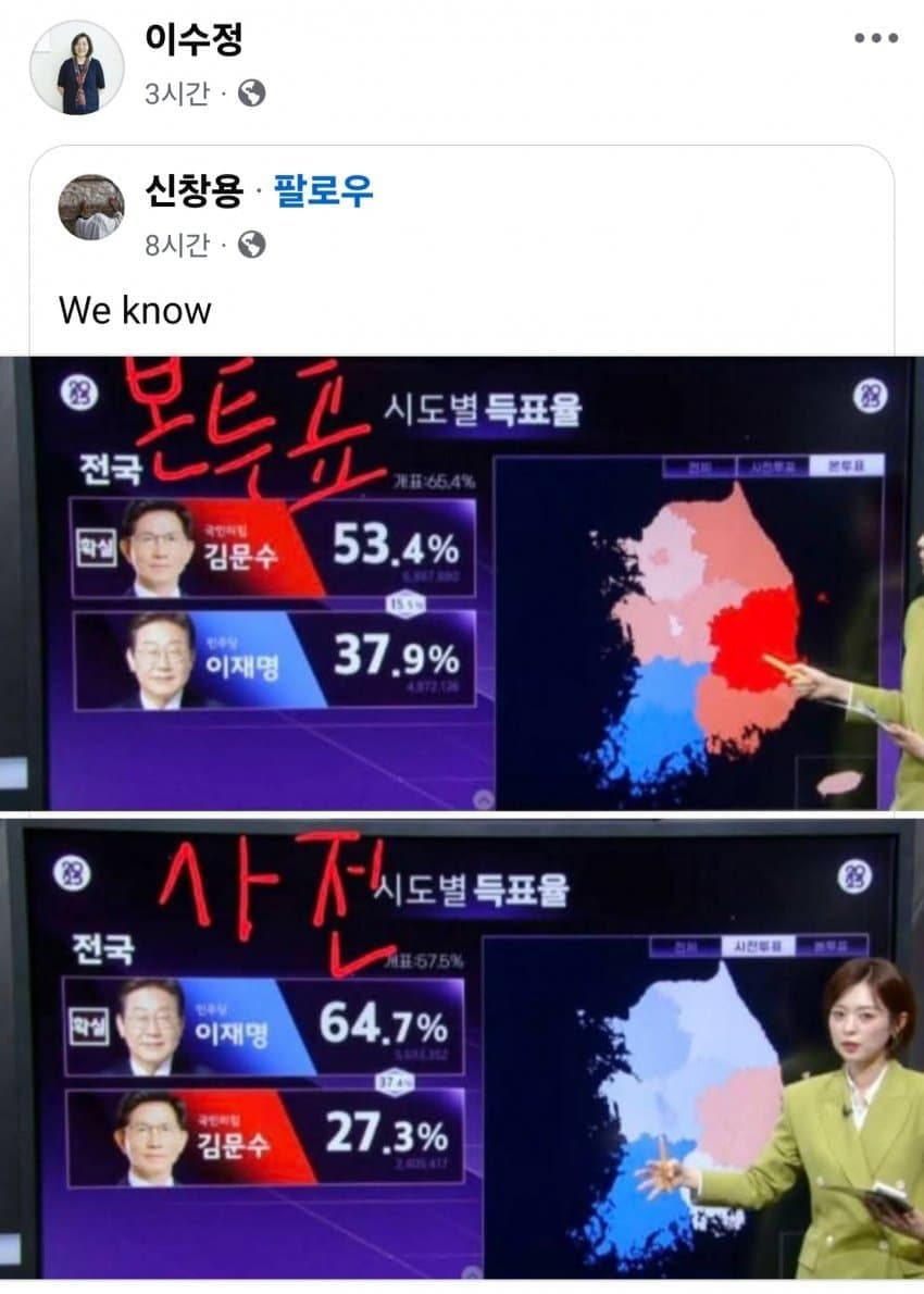 [잡담] 본투표 사전투표 차이 봐 | 인스티즈