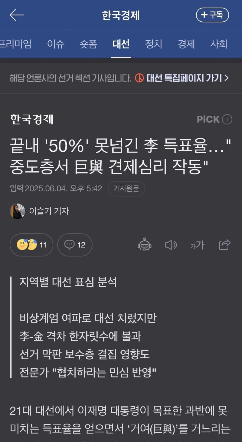 [정보/소식] '득표 과반 미달' 언론들 일제히 개발광중 | 인스티즈