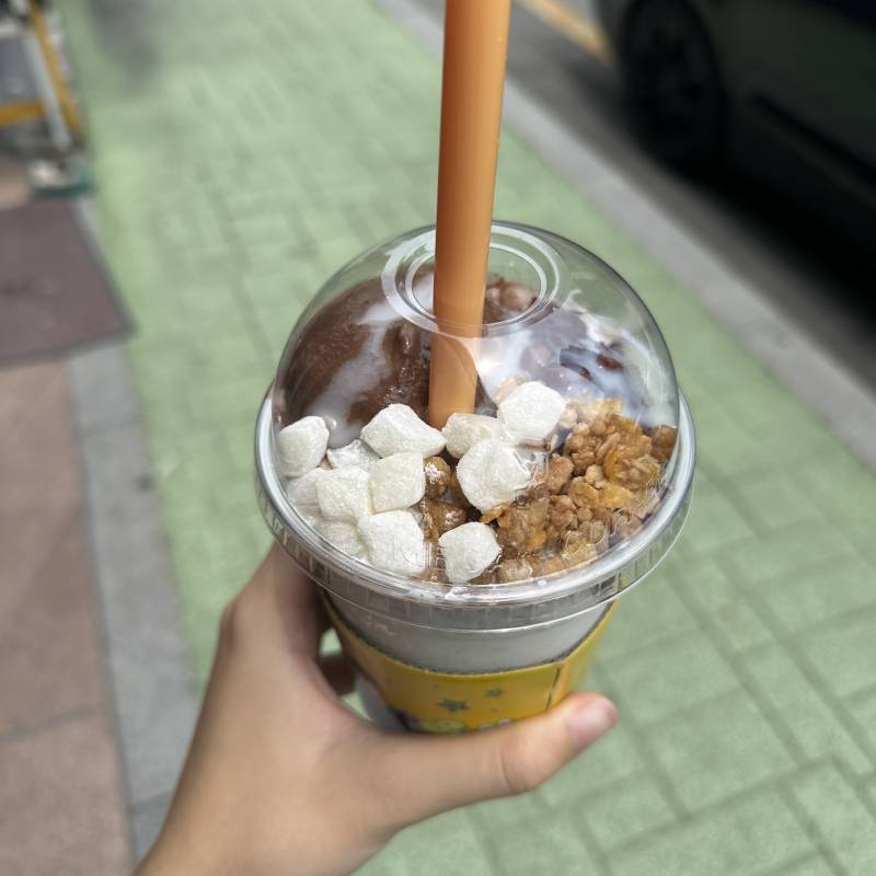 [잡담] 메가 팥빙 초코젤라또 파르페 냠냠🤎🤎 | 인스티즈