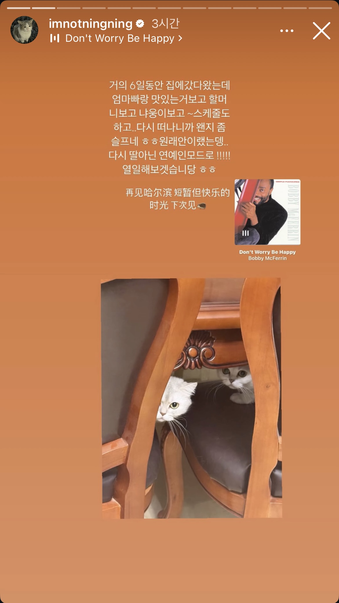 [잡담] 닝닝 이번 스토리 좀 맘아프다..ㅠ | 인스티즈