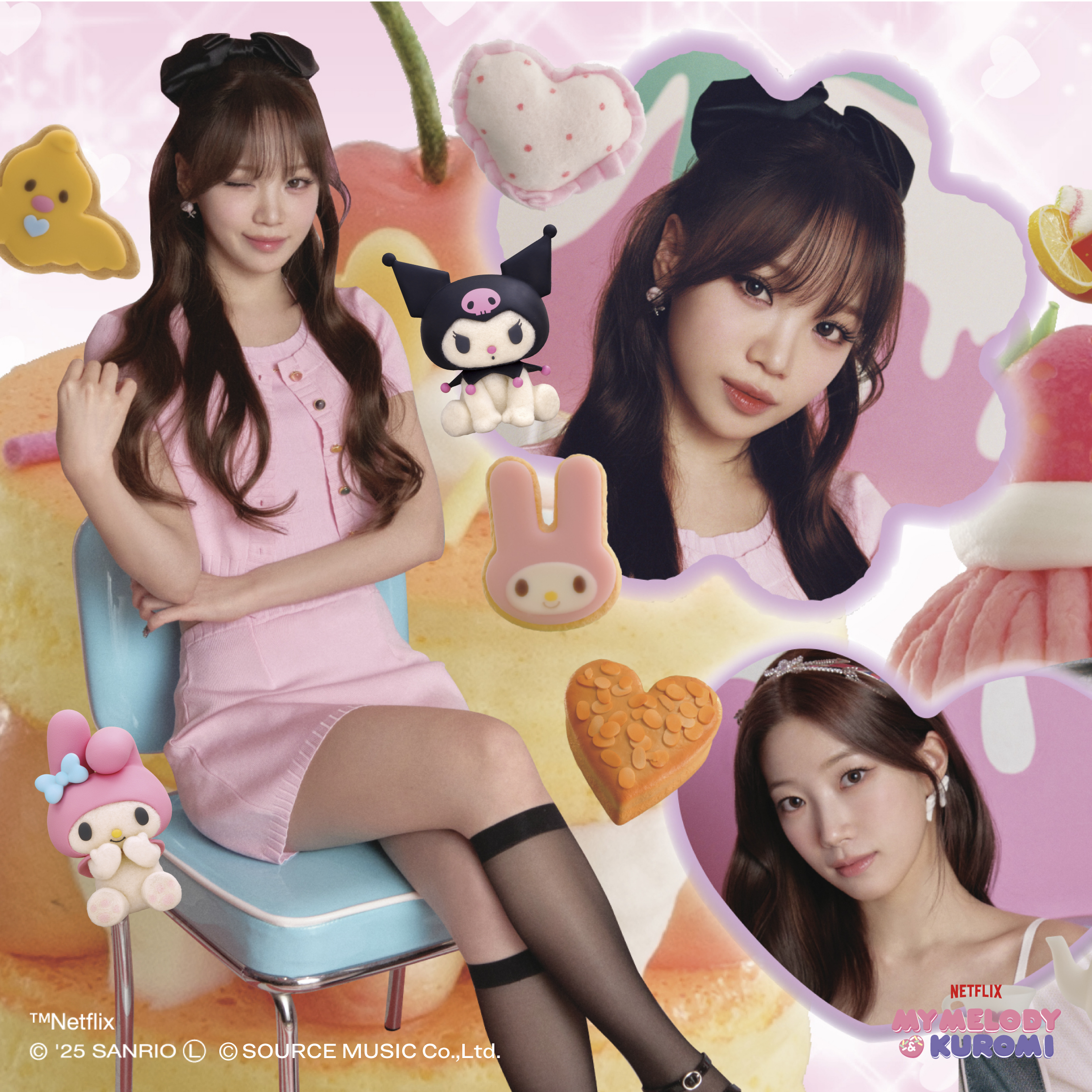 [정보/소식] 르세라핌 일본싱글4집 DIFFERENT (마이멜로디&쿠로미ver) 컨셉포토 & 앨범사양 | 인스티즈