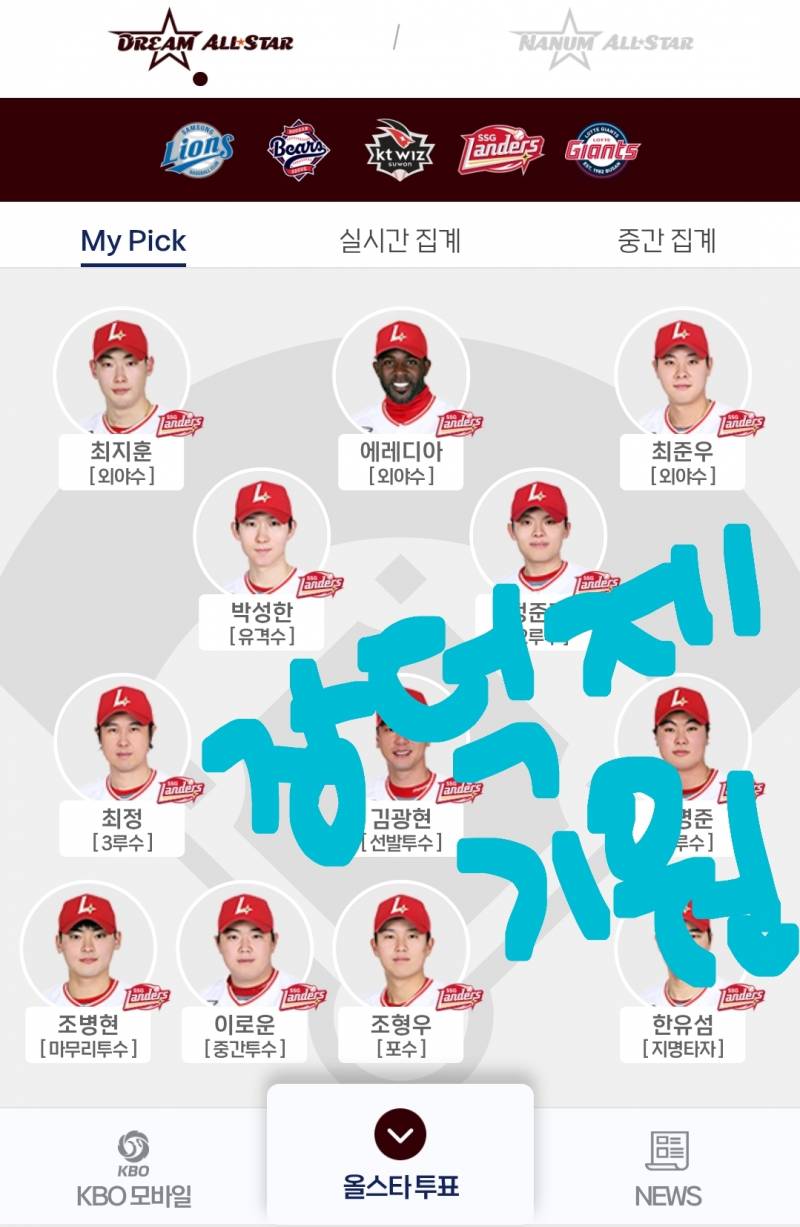 [잡담] 자팀은 아니지만 내가 정덕제는 꼭보려고 투표완 | 인스티즈