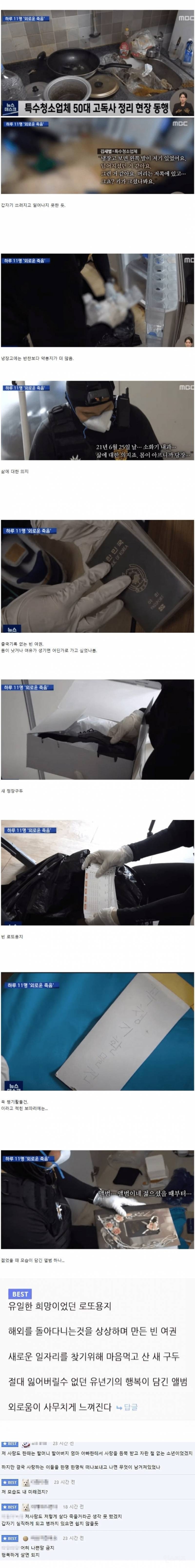 하루 11명, 고독사의 현실.jpg | 인스티즈
