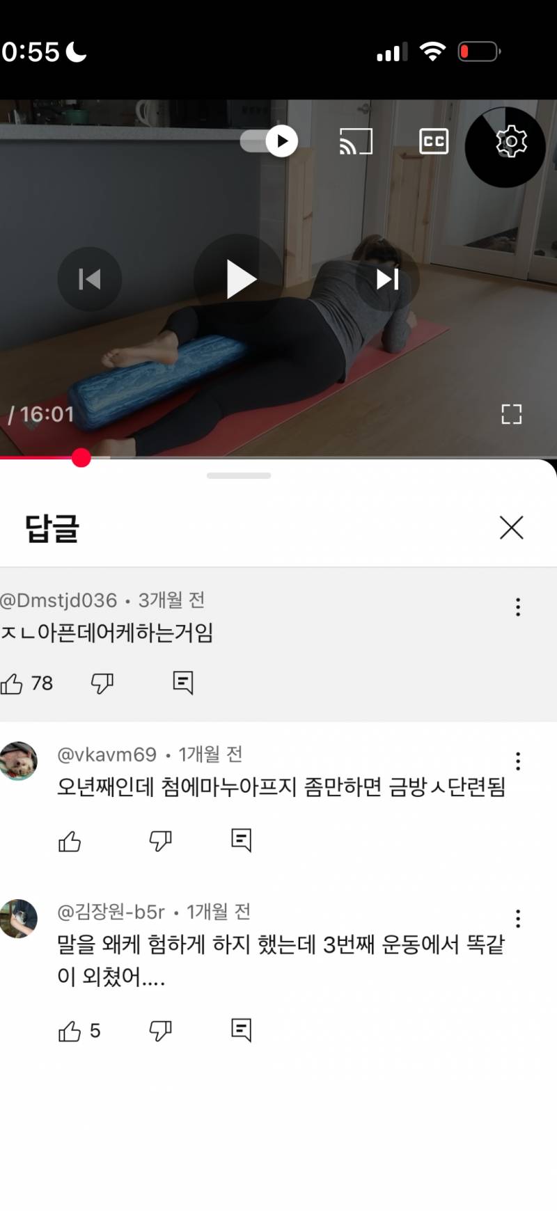 [잡담] 폼롤러란거 진짜신기하지 않아?.. 걍 몸에 갖다대면 ㄹㅇ 욕 나옴 | 인스티즈