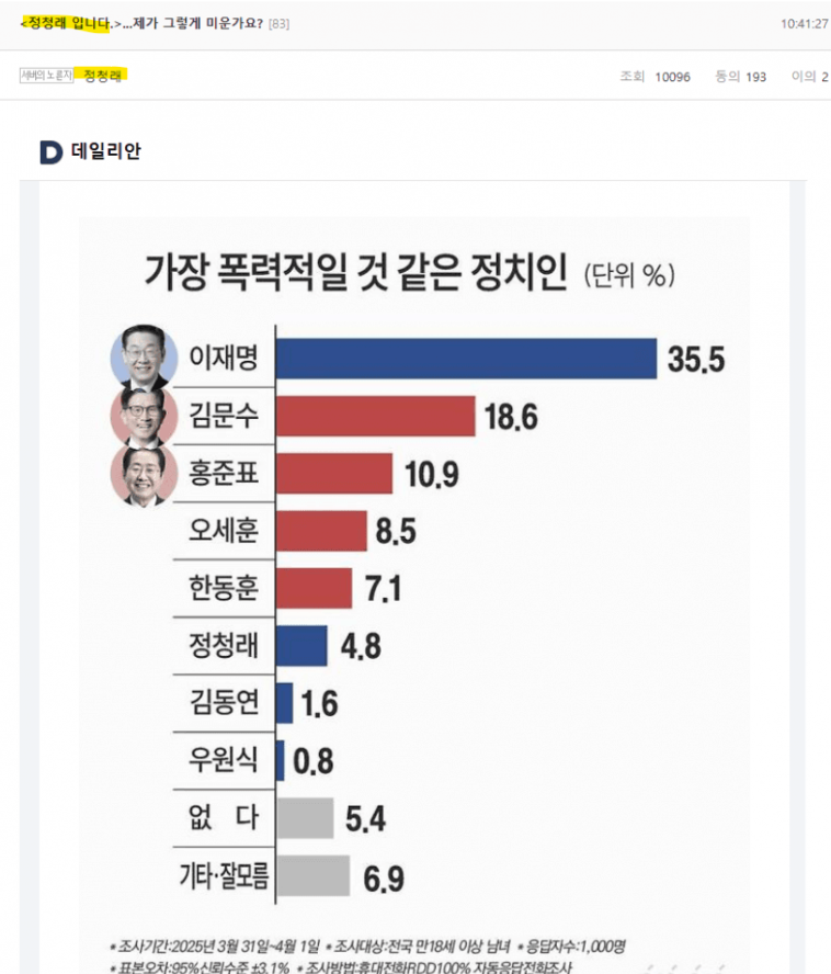 [잡담] 정청래 왜 뭐라하냐는 익들 보셈 | 인스티즈