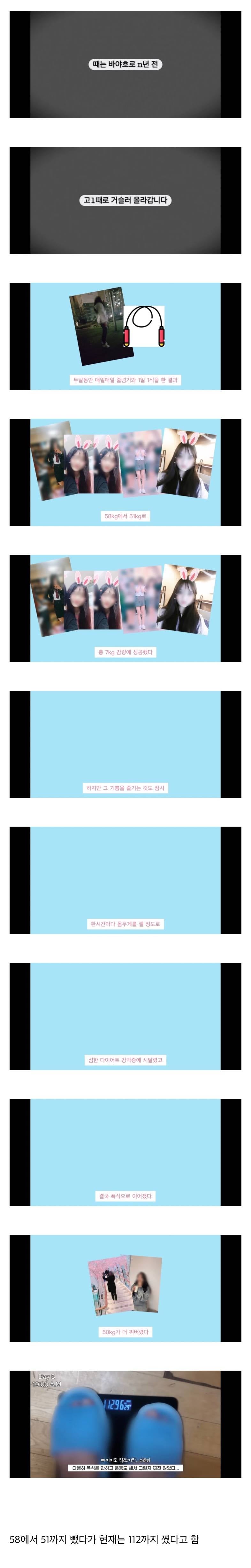 다이어트 했다가 50키로가 쪄버린 유튜버 | 인스티즈