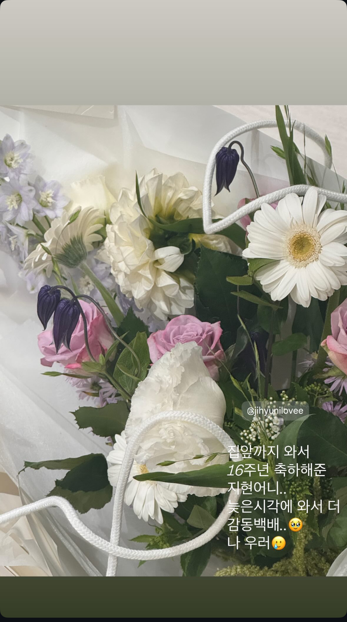 [잡담] 데뷔 16주년 기념으로 멤버들 찾아가서 꽃이랑 편지 선물한 포미닛 남지현 | 인스티즈