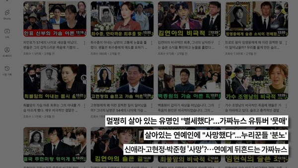 [잡담] '궁금한 이야기 Y' 연예인 사망설 가짜뉴스 추적 | 인스티즈