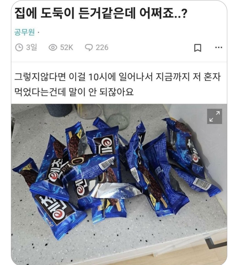 집에 도둑이 든거 같아요 | 인스티즈