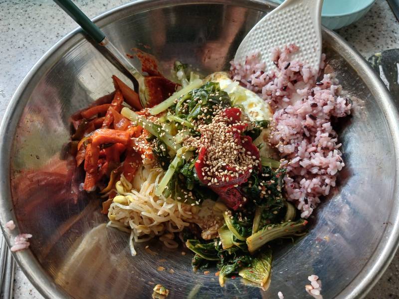 [잡담] 집에서 남는 재료로 만든 비빔밥 | 인스티즈