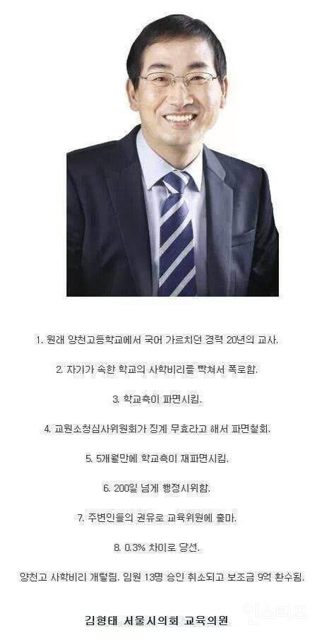학교 비리 고발 하다 짤린 교사 | 인스티즈