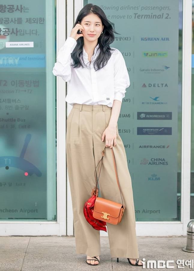 오늘자 셀린느 출국 공항패션 수지.....jpg | 인스티즈