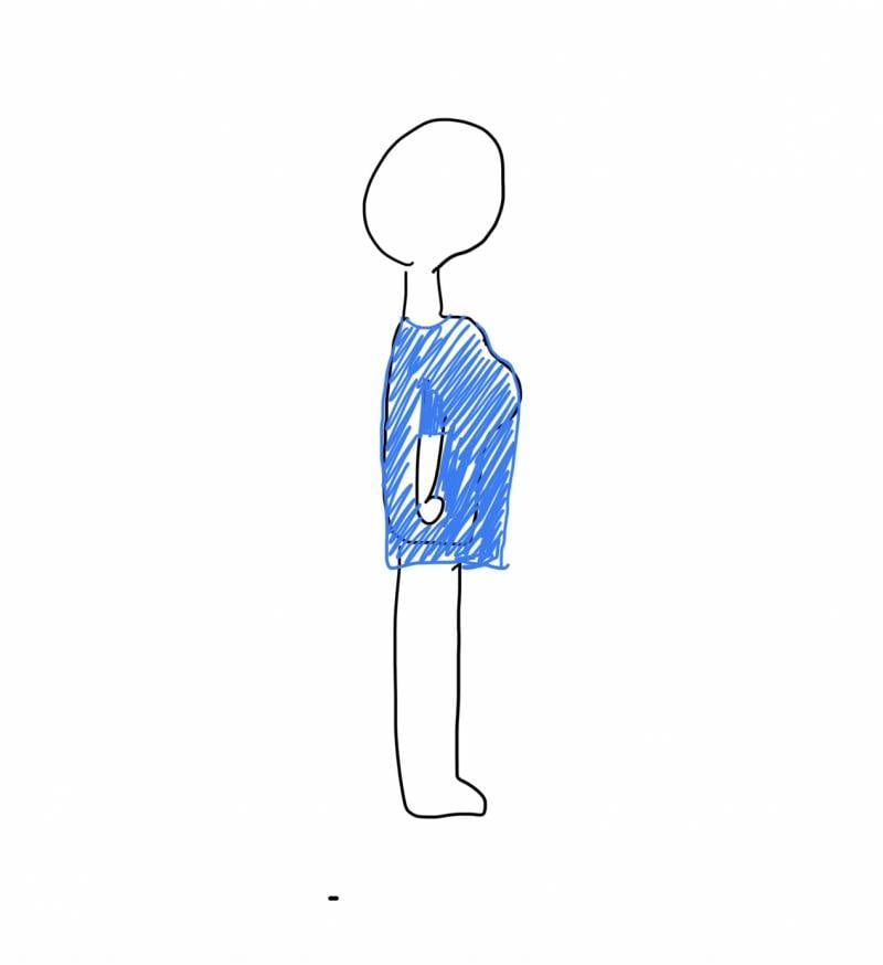 [잡담] 가슴큰 사람들아 헐렁한 옷 입으면 핏 이따구인거 | 인스티즈
