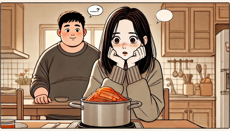 내돈내산 김치 추천 브랜드 | 평생 한 곳만 먹어야 한다면 무조건 옥돌김치 (실화를 기반으로 만화로 그려봄) | 인스티즈