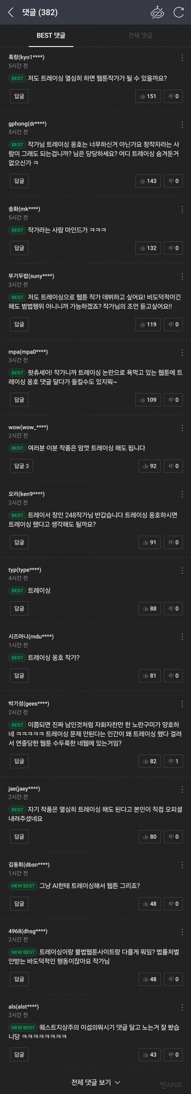 현재 트레이싱 발언으로 난리난 네웹 여성 1위 작가 | 인스티즈