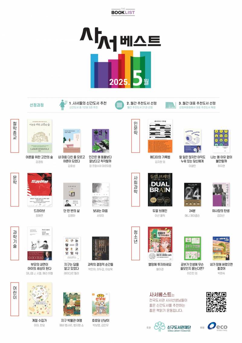 📚 전국 100인의 사서가 선정한 2025년 1~7월 사서베스트 추천도서 📚 | 인스티즈