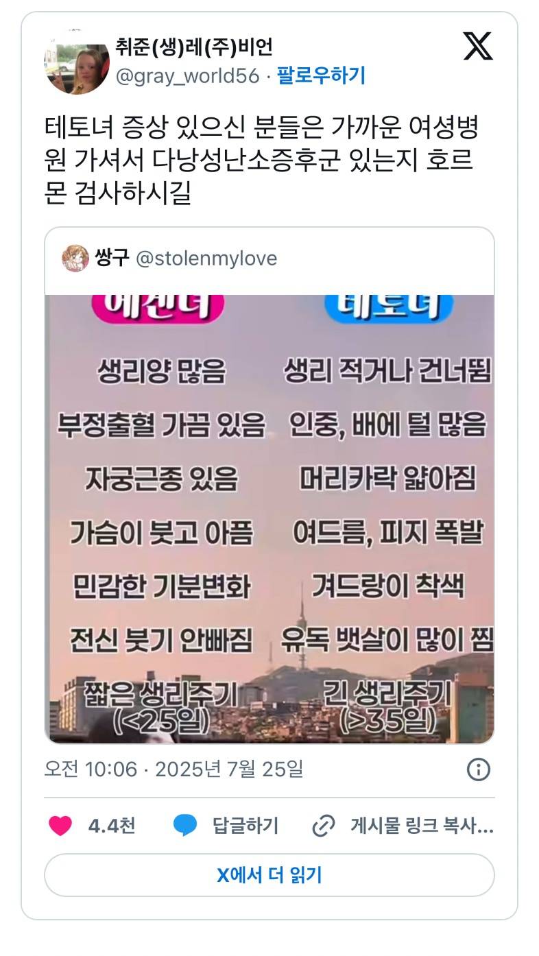 서울대 약사가 알려주는 에겐녀 테토녀..JPG | 인스티즈