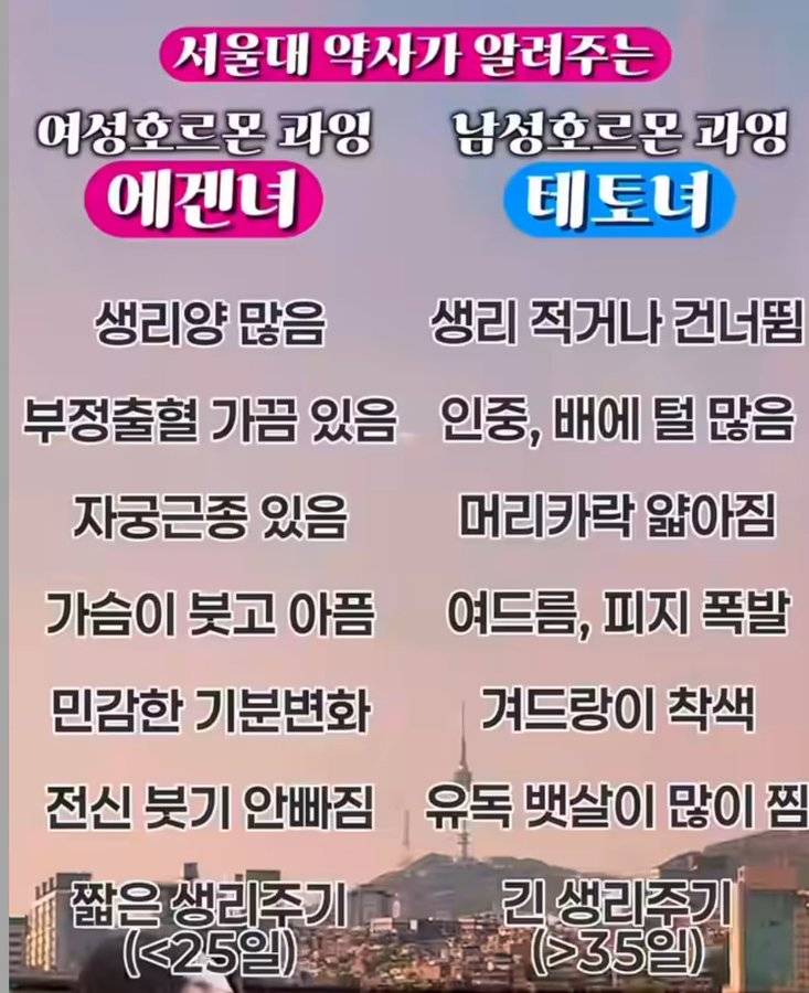 서울대 약사가 알려주는 에겐녀 테토녀..JPG | 인스티즈