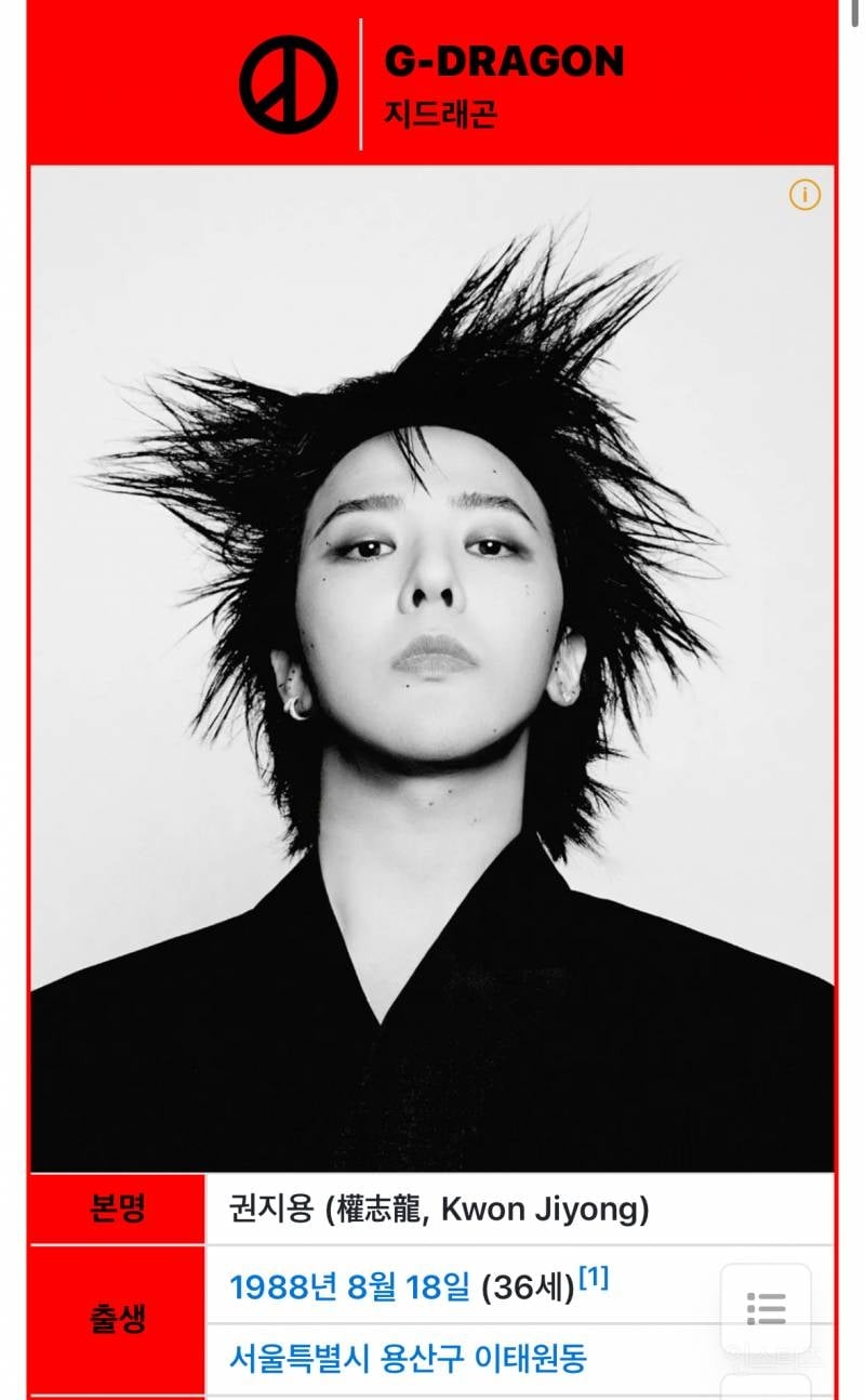 특이점 온 지드래곤 나무위키 근황..jpg | 인스티즈
