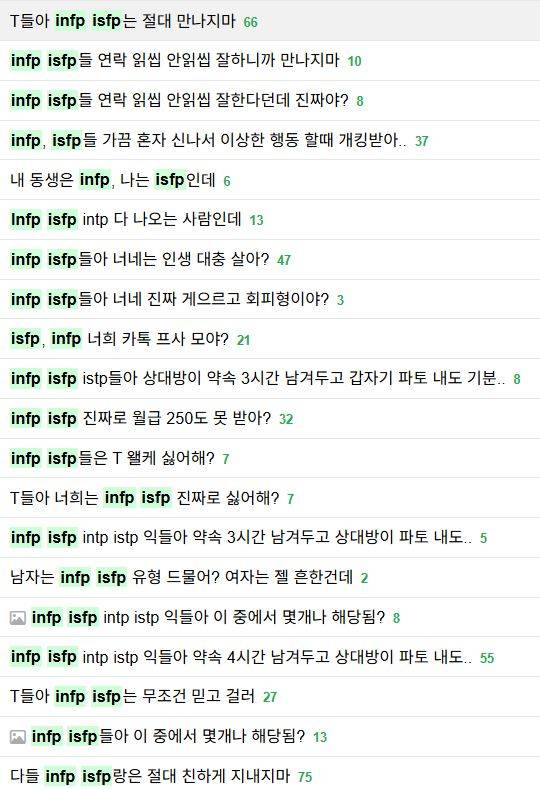 [잡담] 뭐 T들아 F들아 MBTI도 적어줘 MBTI 확인방법 등 전혀 MBTI랑 관련없는데 이런 질문 한다 걍 무시해 | 인스티즈