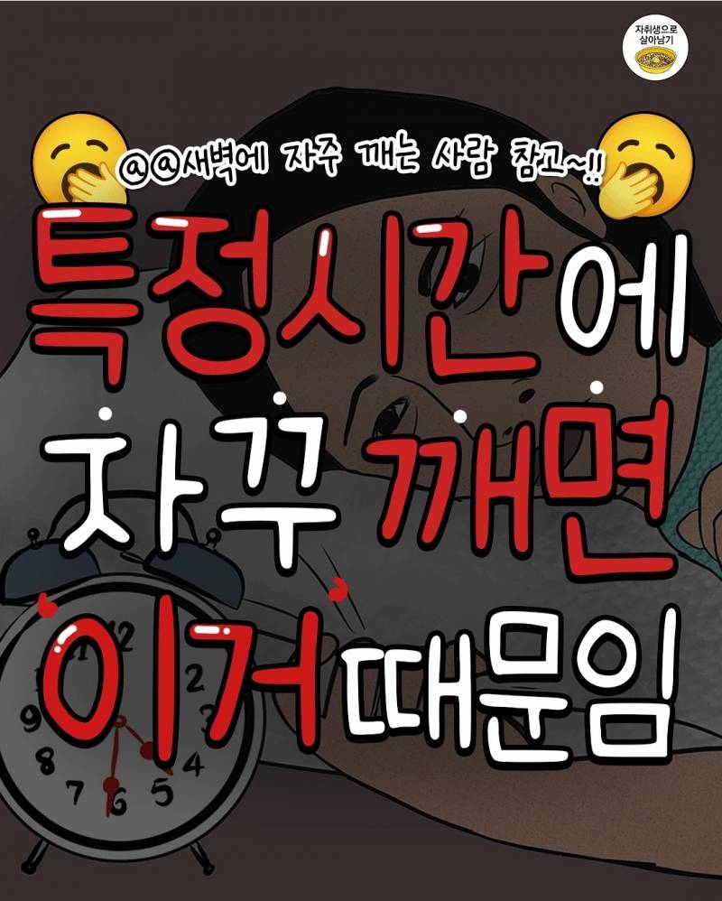특정 시간에 자꾸 깨면 이거 때문이래 | 인스티즈