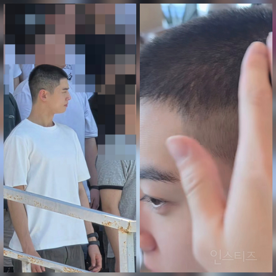 "군대 보낼 때 입는 옷” 윤산하…차은우 머리 쓰다듬고 눈물난 이유 | 인스티즈