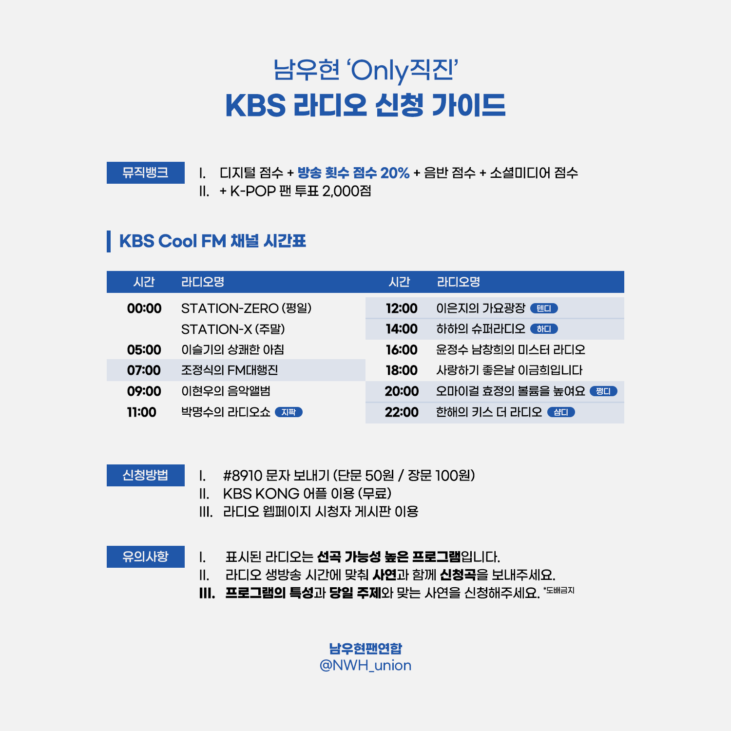 [잡담] 공방 명단 기다리는 뚜기들아 라디오 신청하자 | 인스티즈