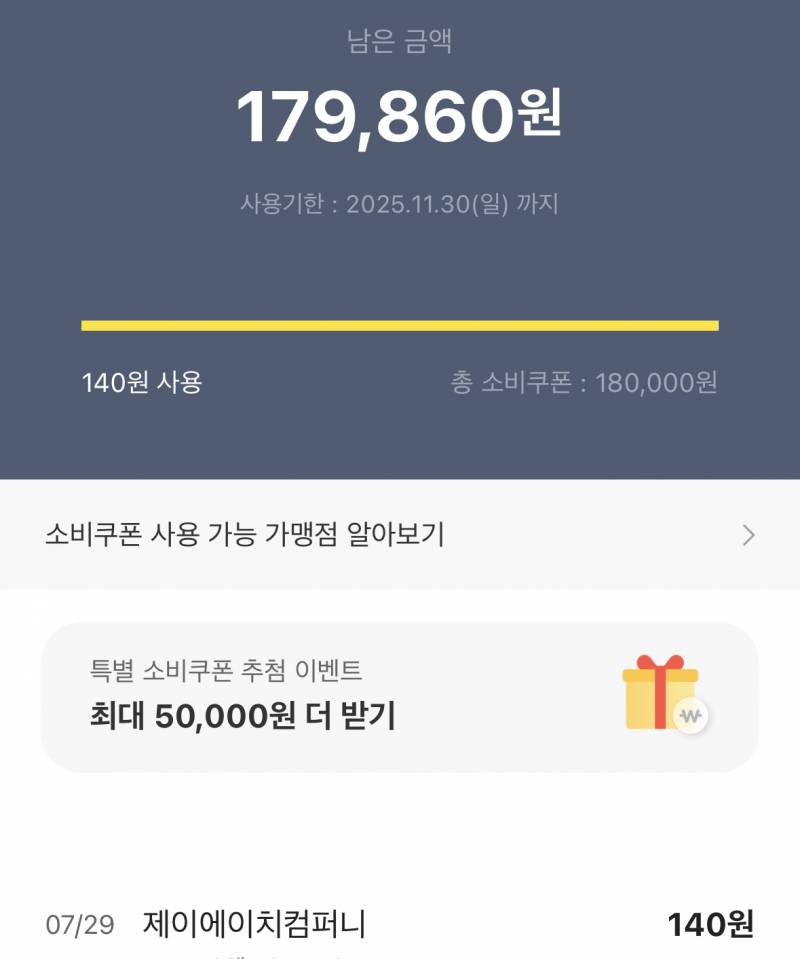 [잡담] 나만큼 민생지원금 적게 쓴 사람 있니 | 인스티즈